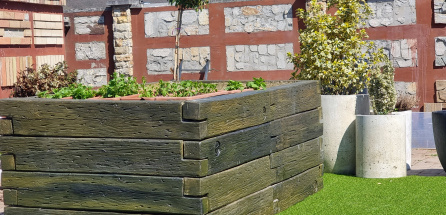 Hochbeet, Garten-Trittplatten