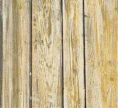 Fassadenverkleidungspaneel in Holzoptik mit unterschiedlich breiten Holzelementen 300cm x 51cm x 25mm